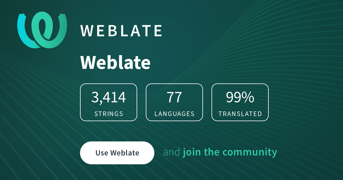 Languages @ Weblate